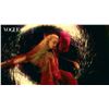 Image 15 : Grimes | Vogue China Cover-Worn Anna Dominova Custom Red Dress (August 2022)