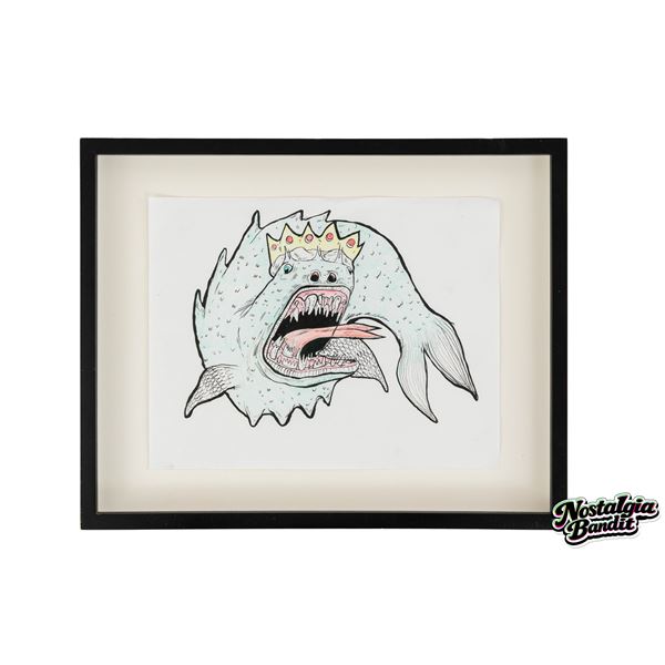 Grimes | "Untitled (Notebook Drawing #8)" Signed & Maccarone-Authenticated Ink on Paper (2006-2008)