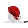 Image 2 : The Damned | Captain Sensible Owned & Worn Custom David Shilling Sequined Beret (circa early 1980s)