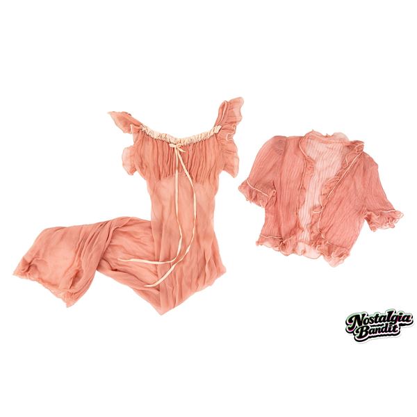Hole | Courtney Love Owned Vintage Babydoll Slip & Sheer Ruffle Top (circa 1990s)