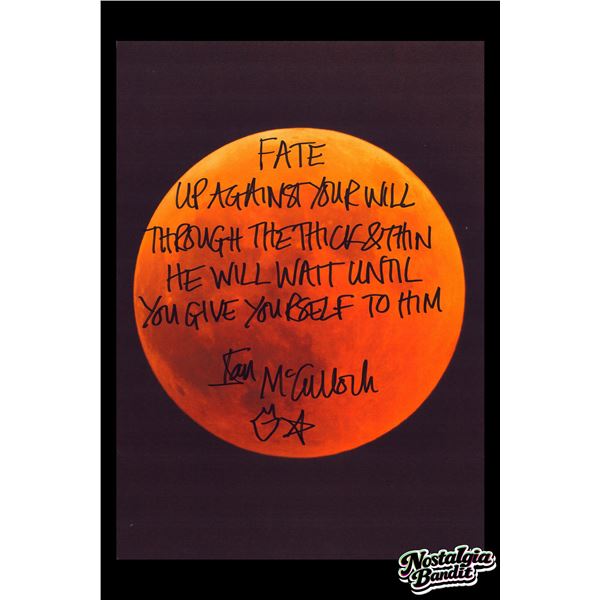 Echo & the Bunnymen | Ian McCulloch Handwritten "The Killing Moon" Lyrics