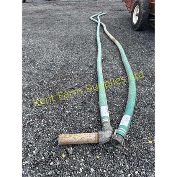 2 LENGTHS OF 3" TRANSFER HOSE