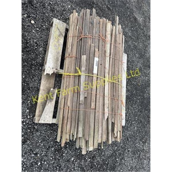 WOODEN SNOW FENCE SLATS ONE BUNDLE