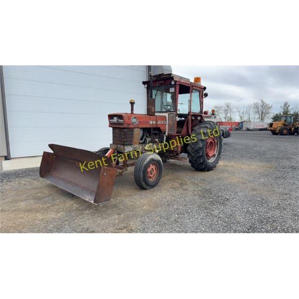 MASSEY FERGUSON 1080 TRACTOR , CAB, SNOW BLADE