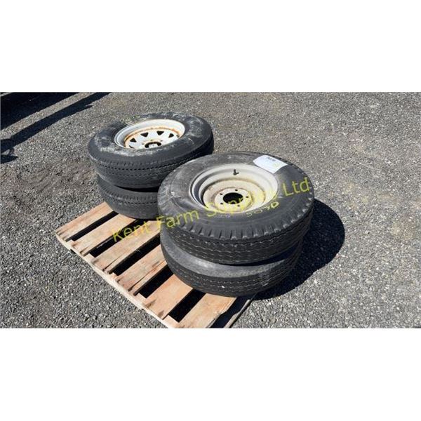 GOODYEAR 7-15, 7.5-60 TIRES AND RIMS