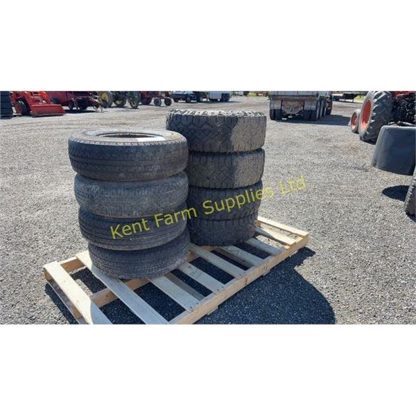 DURATIN 225/75R15 TIRES, GOODYEAR 265/70R17