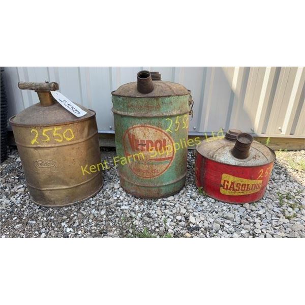 ANTIQUE GAS CANS
