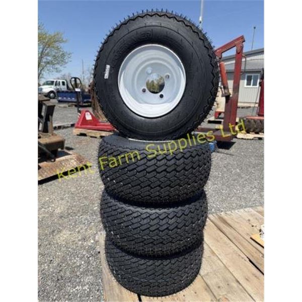 SET OF 4 NEW GOLF CART TIRES WITH RIMS