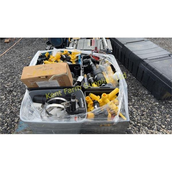 PALLET OF GAS AND PLUMBING FITTINGS, ETC.