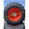 Image 2 : 4 NEW 12X16.5 SKID STEER TIRES AND RIMS