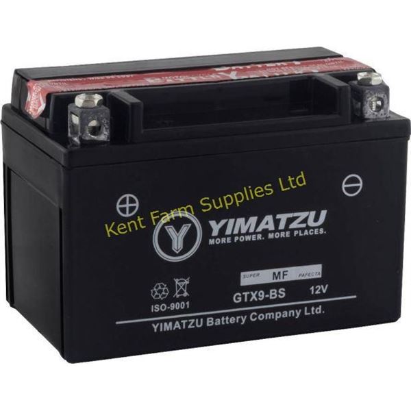 NEW BATTERY-GTX9BS YIMATZU AGM MAINTENANCE FREE
