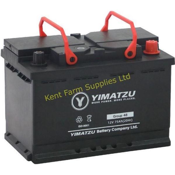 NEW BATTERY-GROUP 48/H6/L3 AUTOMOTIVE 12V 75AH