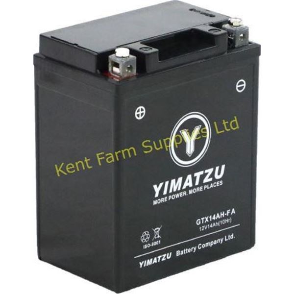 NEW BATTERY-GTX14AH-FA YIMATZU AGM
