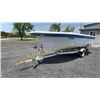 Image 1 : VINTAGE FIBERGLASS BOAT & TRAILER 16'