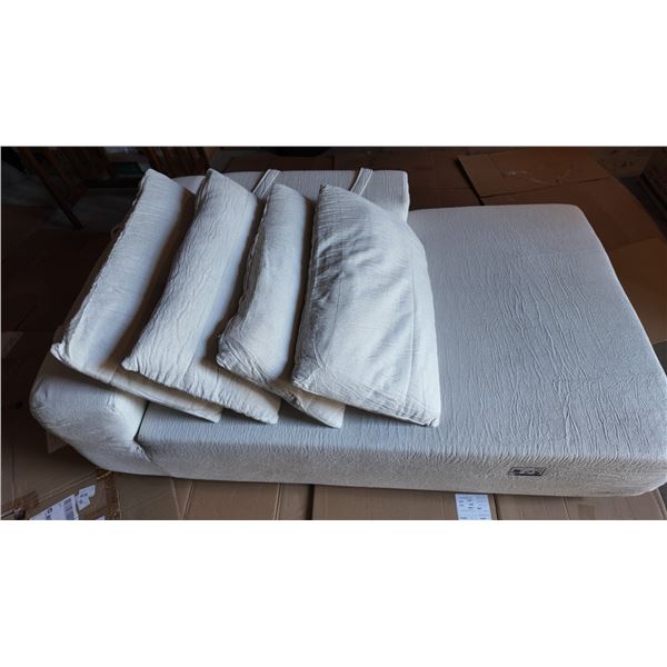 White Upholstered Sofa