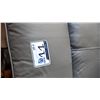 Image 7 : Grey Leather Recliner Chair with Footrest Extension