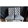 Image 1 : Pair of Tufted Upholstered Dining Chairs