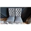 Image 2 : Pair of Tufted Upholstered Dining Chairs