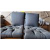Image 3 : Pair of Tufted Upholstered Dining Chairs