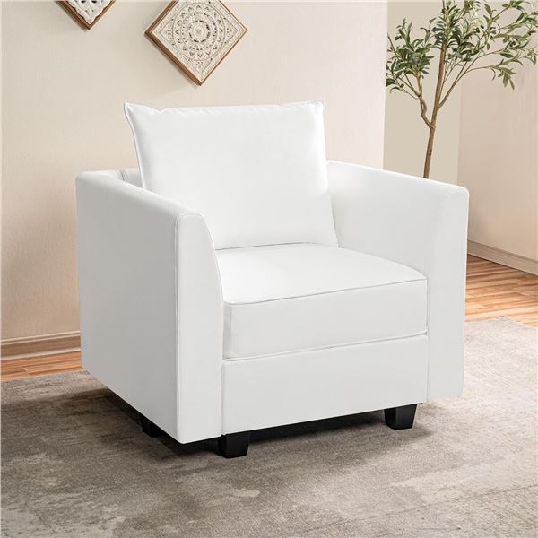 Naomi Home Elizabeth Modern DIY Sofa – Bright White