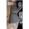 Image 2 : Two Upholstered Dining Chairs with Wooden Legs