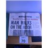 Image 1 : TORONTO DAILY STAR NEWSPAPER PAPER FIRST MAN ON THE MOON HEADLINE JULY 21 1969