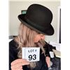 Image 1 : VAN KIRK BOWLER HAT FELT BLACK DERBY STYLE