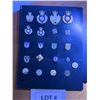 Image 1 : ONTARIO PROVINCIAL POLICE AUXILIARY BADGE LOT METAL ENAMEL CREST INSIGNIA GROUP