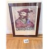 Image 1 : PAMELA DON HAMPT REMBRANDT PRINT PAPER FRAMED PORTRAIT 1976