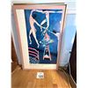 Image 1 : LOS ANGELES COUNTY MUSEUM OF ART EXHIBITION POSTER PAPER FRAMED IMPRESSIONIST AND POST-IMPRESSIONIST