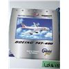 Image 2 : GEMINI JETS AIRPLANE DIECAST MODEL BRITISH AIRWAYS 1:400 SCALE BOEING 747-400 AND BOEING 777-200 EAR