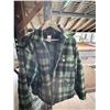 Image 3 : VINTAGE PIONEER JACKET WOOL BLEND GREEN BLACK BUFFALO PLAID ZIP FRONT SIZE MEDIUM