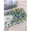 Image 1 : VINTAGE MARBLES UNKNOWN GLASS MIXED COLORS LARGE LOT