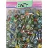 Image 2 : VINTAGE MARBLES UNKNOWN GLASS MIXED COLORS BAGGED LOT