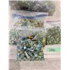 Image 1 : VINTAGE MARBLES UNKNOWN GLASS MIXED COLORS BAGGED LOT