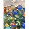 Image 3 : VINTAGE MARBLES UNKNOWN GLASS MIXED COLORS BAGGED LOT