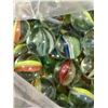 Image 4 : VINTAGE MARBLES UNKNOWN GLASS MIXED COLORS BAGGED LOT