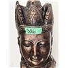 Image 3 : SCULPTURE  BRONZE-TONE FIGURAL BUST ON STAND