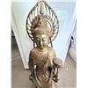 Image 2 : LARGE ASIAN- INSPIRED STANDING DEITY STATUE 30-36 TALL