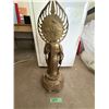 Image 6 : LARGE ASIAN- INSPIRED STANDING DEITY STATUE 30-36 TALL