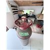 Image 2 : VINTAGE FIRE EXTINGUISHER PHOMONE METAL CYLINDER WITH RED CARRY HANDLE