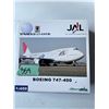 Image 1 : JAL JAPAN AIRLINES BOEING 747-400 1:400 MODEL AIRPLANE DIECAST