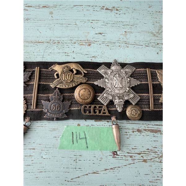 VINTAGE MILIITARY REGIMENTAL BADGE COLLECTION