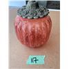 Image 2 : VINTAGE CRANBERRY RED GLASS VESSEL WITH LID