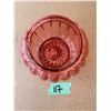 Image 4 : VINTAGE CRANBERRY RED GLASS VESSEL WITH LID