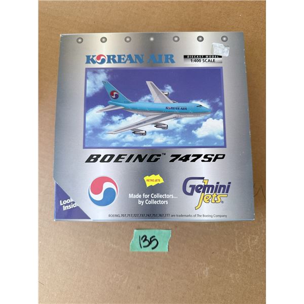 GEMINI JETS KOREAN AIR BOEING 747SP 1:400 DIECAST MODEL DIECAST