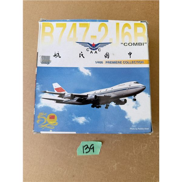 B747-2J6B COMBI CAAC 1/400 PREMIERE COLLECTION MODEL AIRPLANE DIECAST
