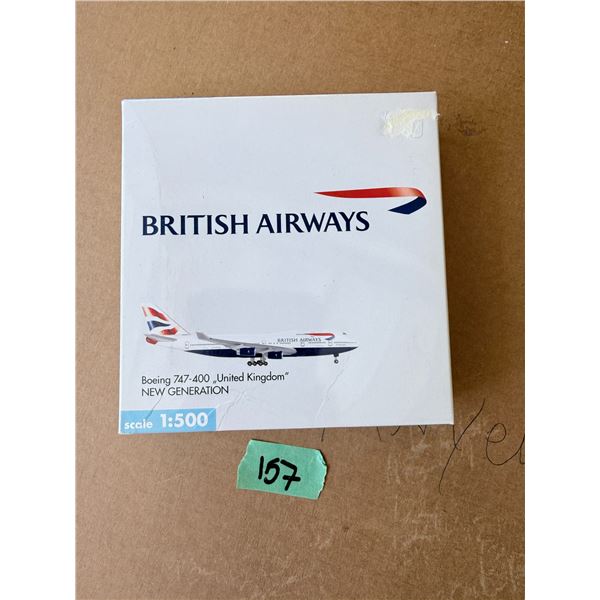 BRITISH AIRWAYS BOEING 747-400 UNITED KINGDOM 1:500 MODEL AIRPLANE DIECAST