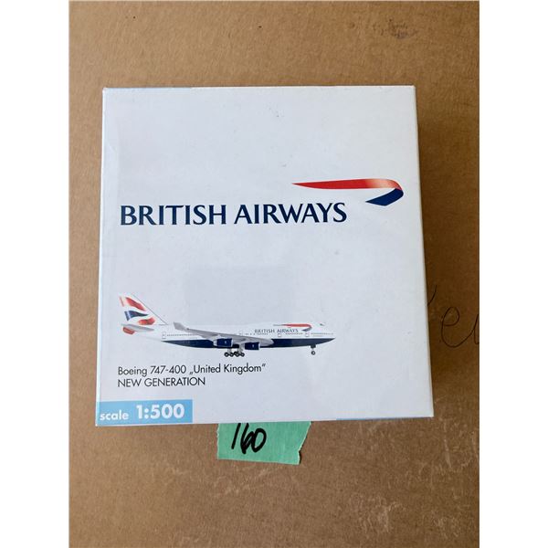 BRITISH AIRWAYS BOEING 747-400 MODEL AIRPLANE 1:500 DIECAST