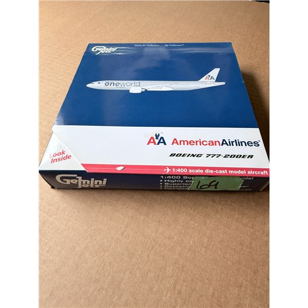 GEMINI JETS AMERICAN AIRLINES BOEING 777-200ER 1:400 MODEL AIRPLANE DIECAST